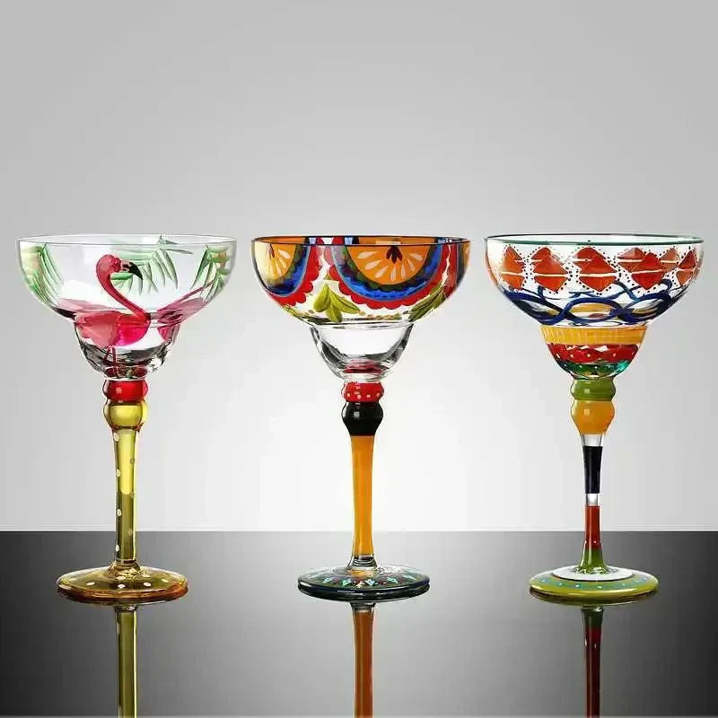 Buntes Margarita-Cocktailglas