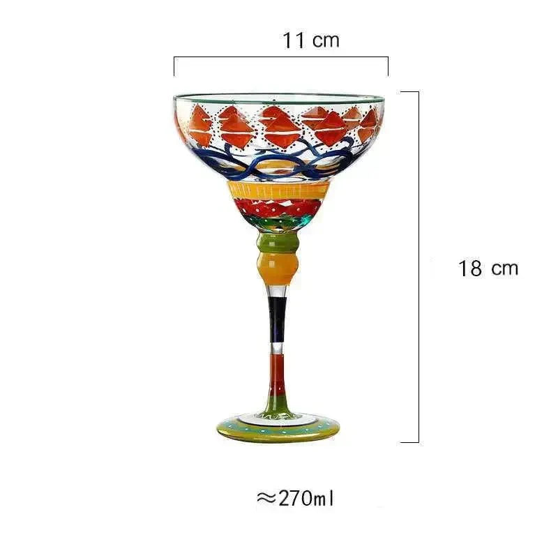 Bunter Margarita Cocktailglas