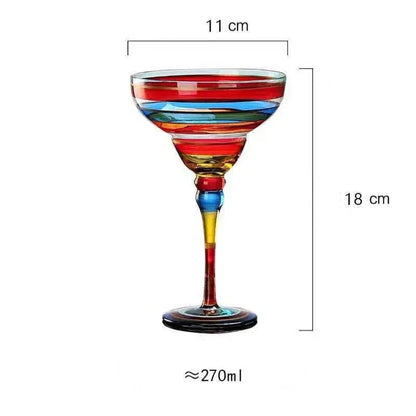 Bunter Margarita Cocktailglas