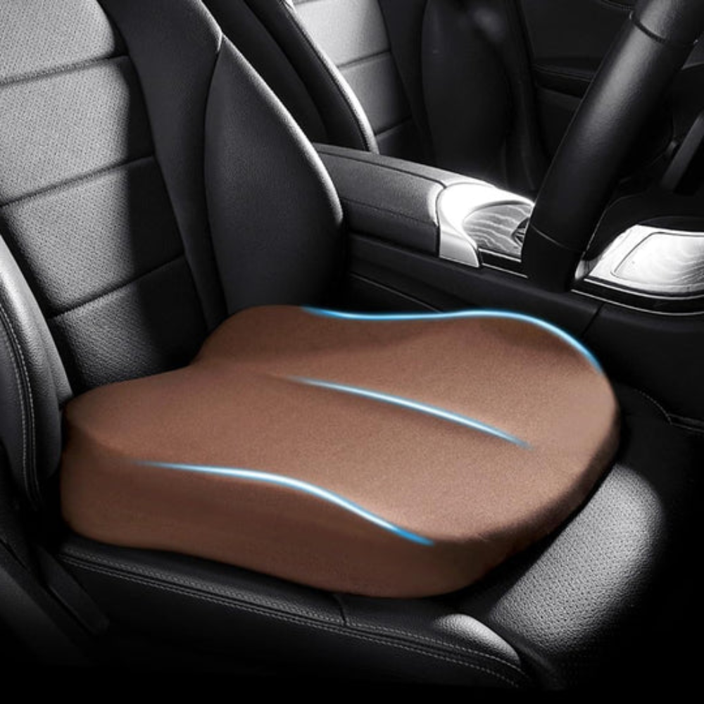 Brehn | Autositzkissen Memory Foam Unterstützung