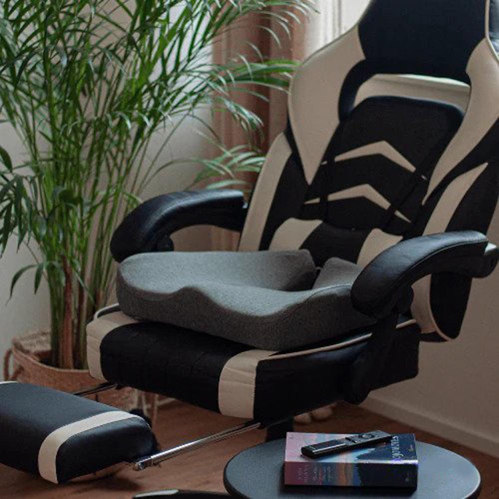 ErgoRelief Sitzkissen – Ergonomisches Memory-Schaum-Kissen für Rücken und Steißbein | Brehn