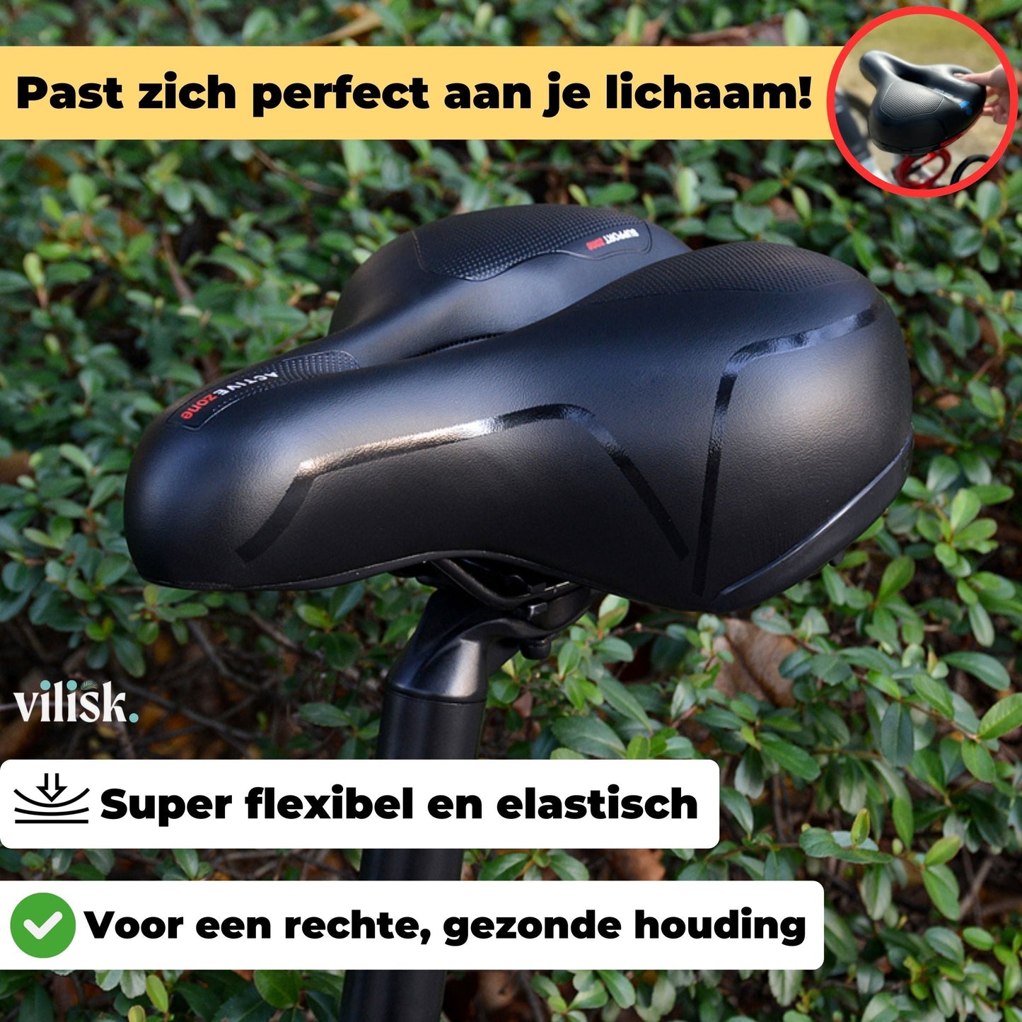 BowLift | Comfortable bike seat against back and coccyx pain