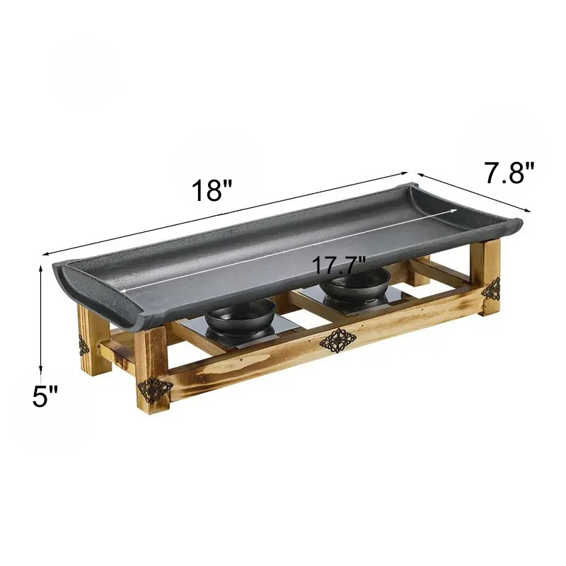 Kommerzielle Antihaft-BBQ-Platte Backform Gegrillter Fisch Eisenplatte | Brehn