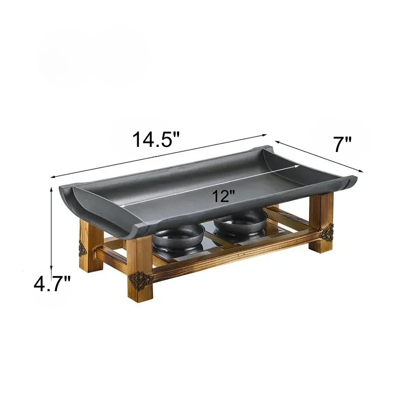 Kommerzielle Antihaft-BBQ-Platte Backform Gegrillter Fisch Eisenplatte | Brehn