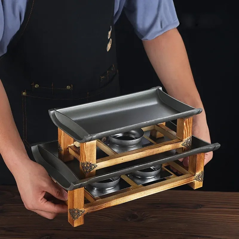 Kommerzielle Antihaft-BBQ-Platte Backform Gegrillter Fisch Eisenplatte | Brehn