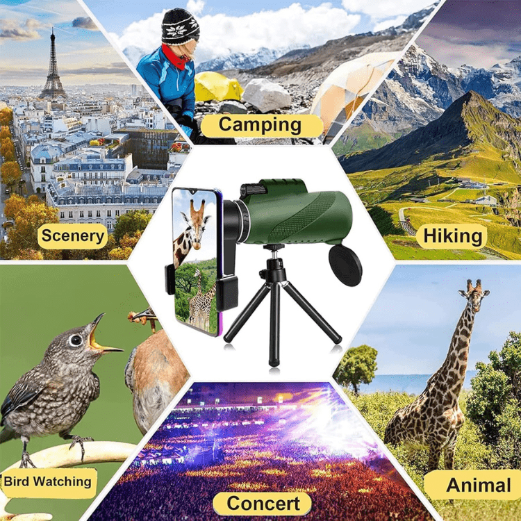 VisionPeak Kompakt Monokular mit HD-Objektiv und hoher Vergrößerung | Brehn