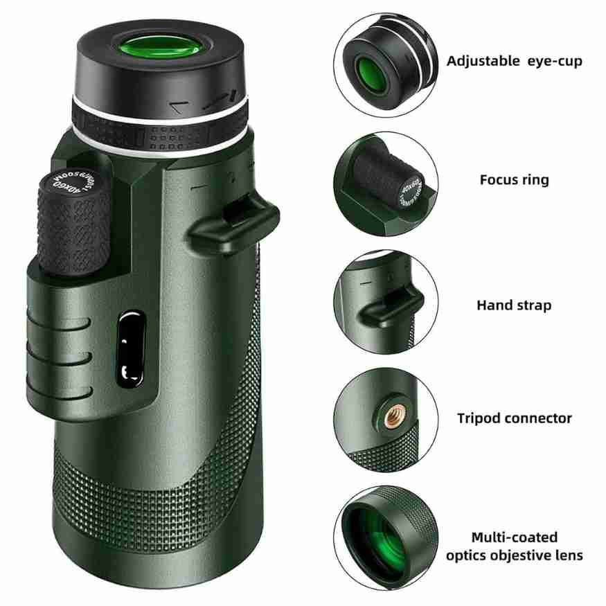 VisionPeak Kompakt Monokular mit HD-Objektiv und hoher Vergrößerung | Brehn
