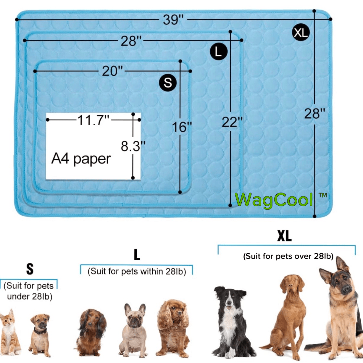 Cooling Dog Mat - CoolPet Mat Brehn
