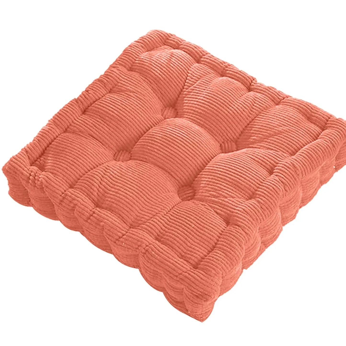 Corduroy Meditationsboden Kissen - Modernes Baumwoll-Sitzkissen 40x40cm | Brehn