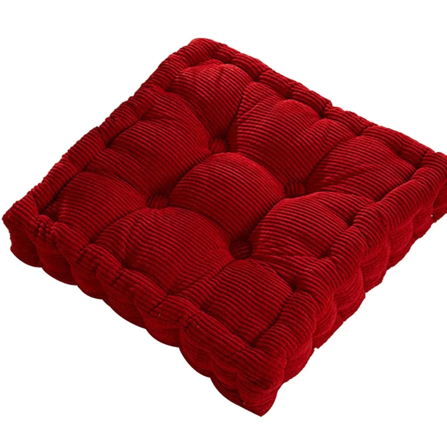 Corduroy Meditationsboden Kissen - Modernes Baumwoll-Sitzkissen 40x40cm | Brehn