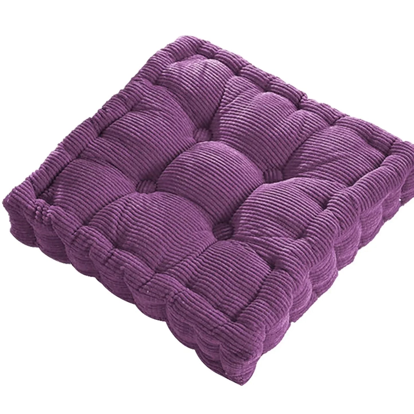 Corduroy Meditationsboden Kissen - Modernes Baumwoll-Sitzkissen 40x40cm | Brehn