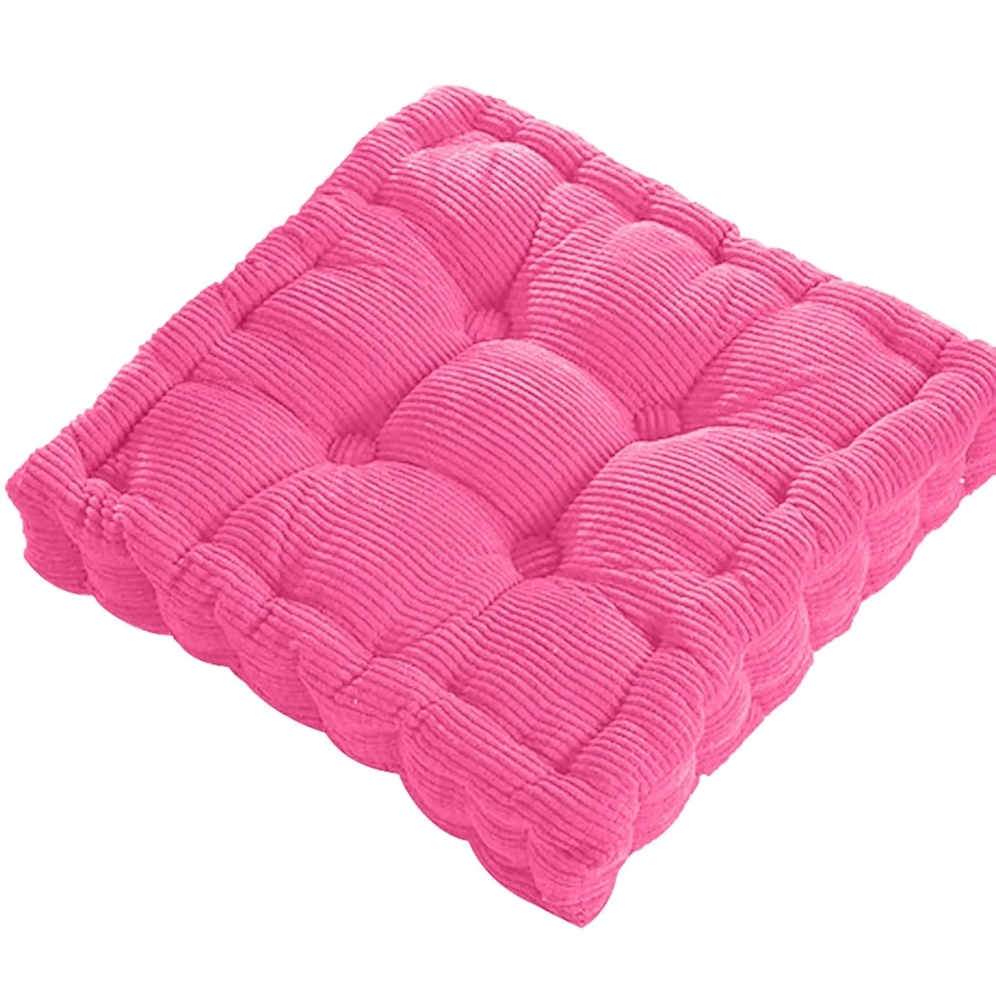 Corduroy Meditationsboden Kissen - Modernes Baumwoll-Sitzkissen 40x40cm | Brehn
