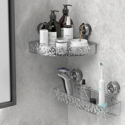 Duschablage mit Saugnapf für die Ecke, Badezimmerregal