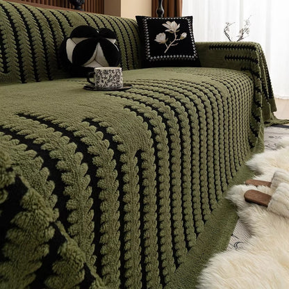 Sofabezug im Vintage-Stil, getuftet, Mikrofaser-Design