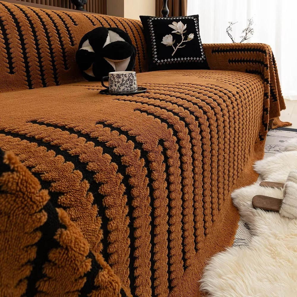 Sofabezug im Vintage-Stil, getuftet, Mikrofaser-Design