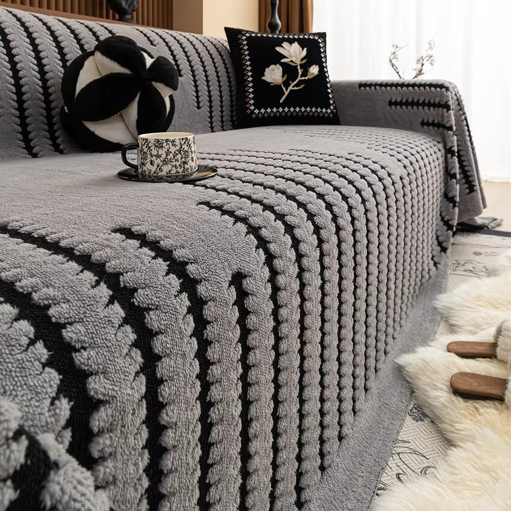Sofabezug im Vintage-Stil, getuftet, Mikrofaser-Design