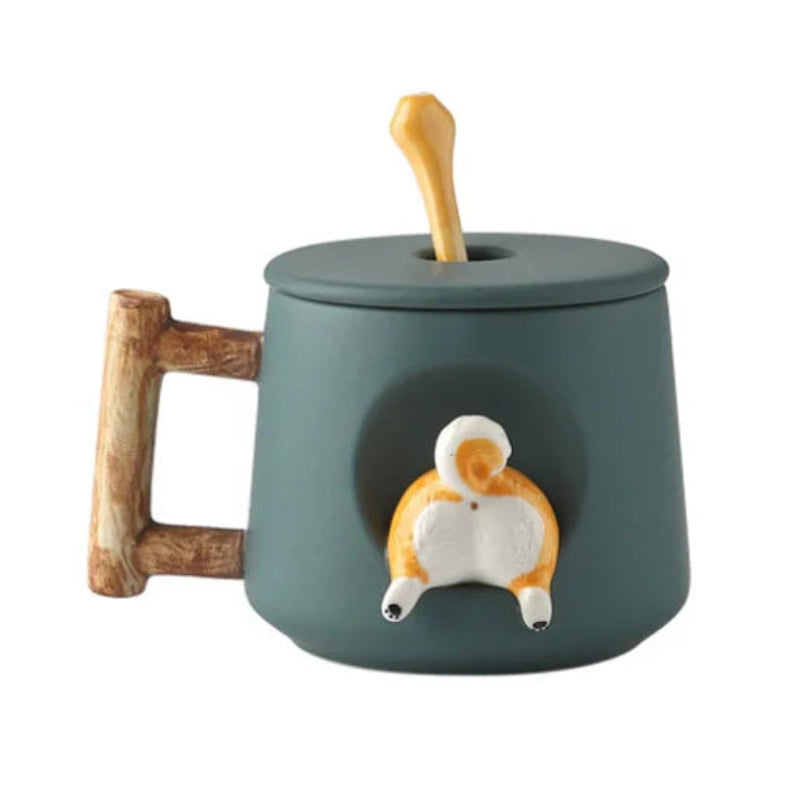 Kreative Cartoon Kaffee- und Teetasse Süße 3D Keramikwasserbecher | Brehn