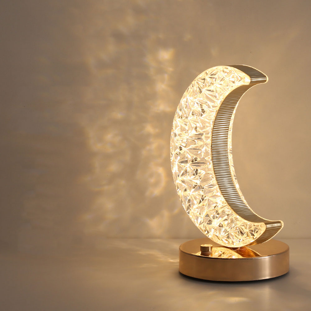 Kristall-Wachmondlampe mit einstellbarer Helligkeit USB | Brehn