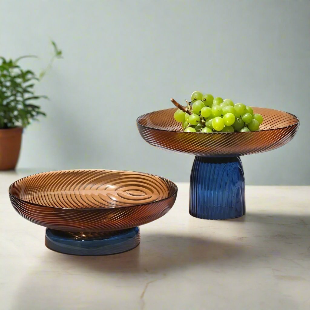 Elegante Kristallglas Obstschale für stilvolle Wohnkultur | Brehn
