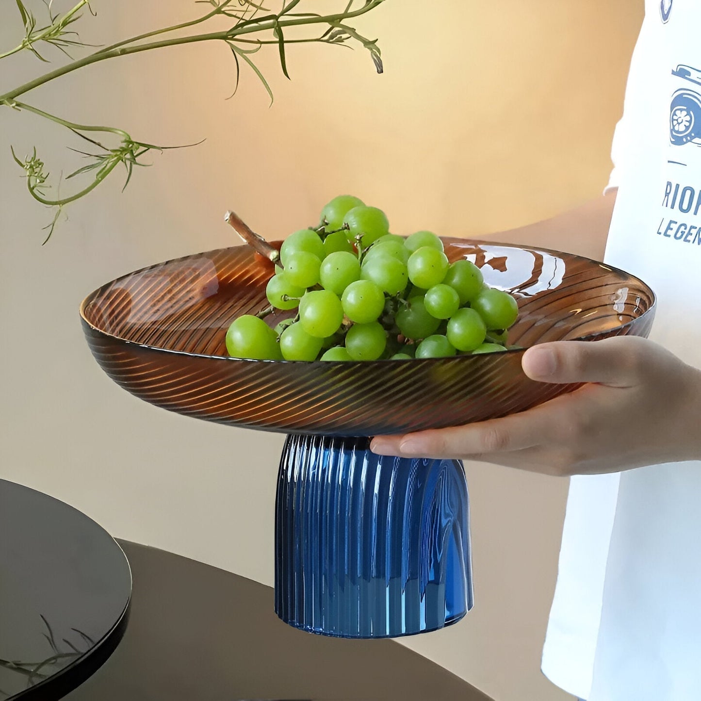 Elegante Kristallglas Obstschale für stilvolle Wohnkultur | Brehn