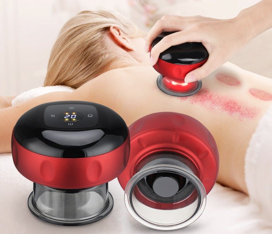 CuppingRelief – Elektrisches Schröpftherapie-Set zur Schmerzlinderung und Cellulite-Reduzierung