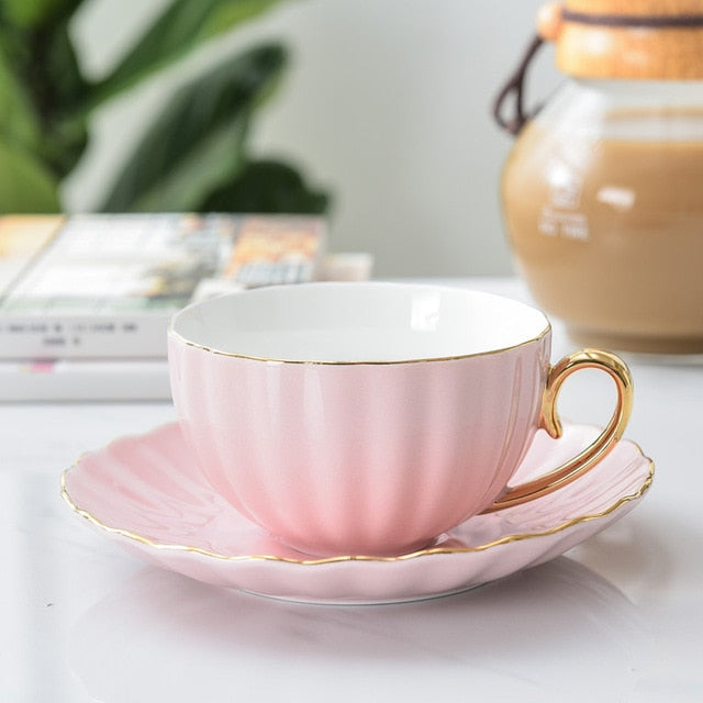 Niedliche kreative Porzellan Tasse und Untertasse Keramiken | Brehn