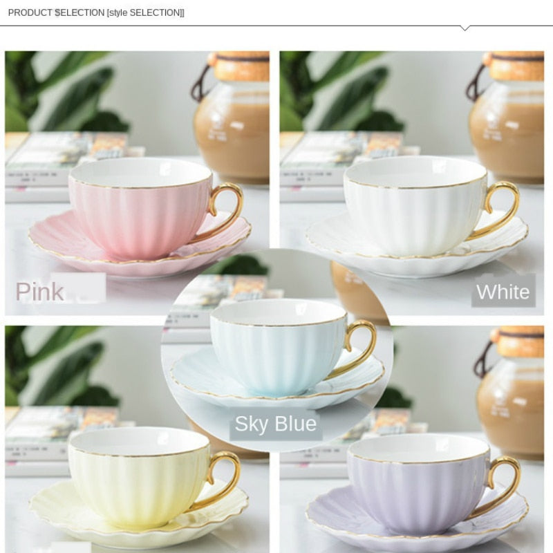 Niedliche kreative Porzellan Tasse und Untertasse Keramiken | Brehn