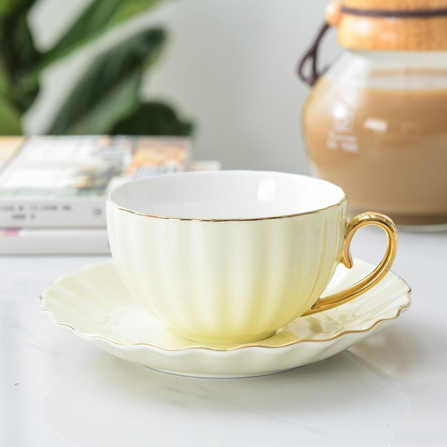 Niedliche kreative Porzellan Tasse und Untertasse Keramiken | Brehn