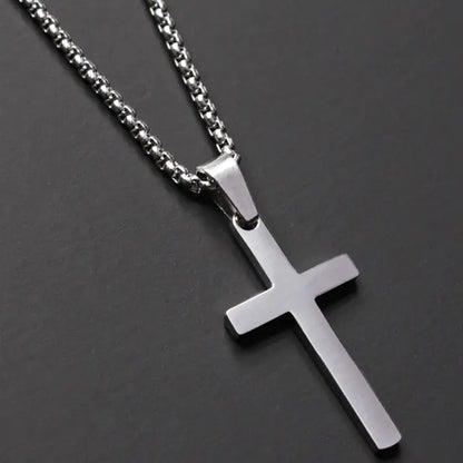 Klassische Kreuz Herren Halskette