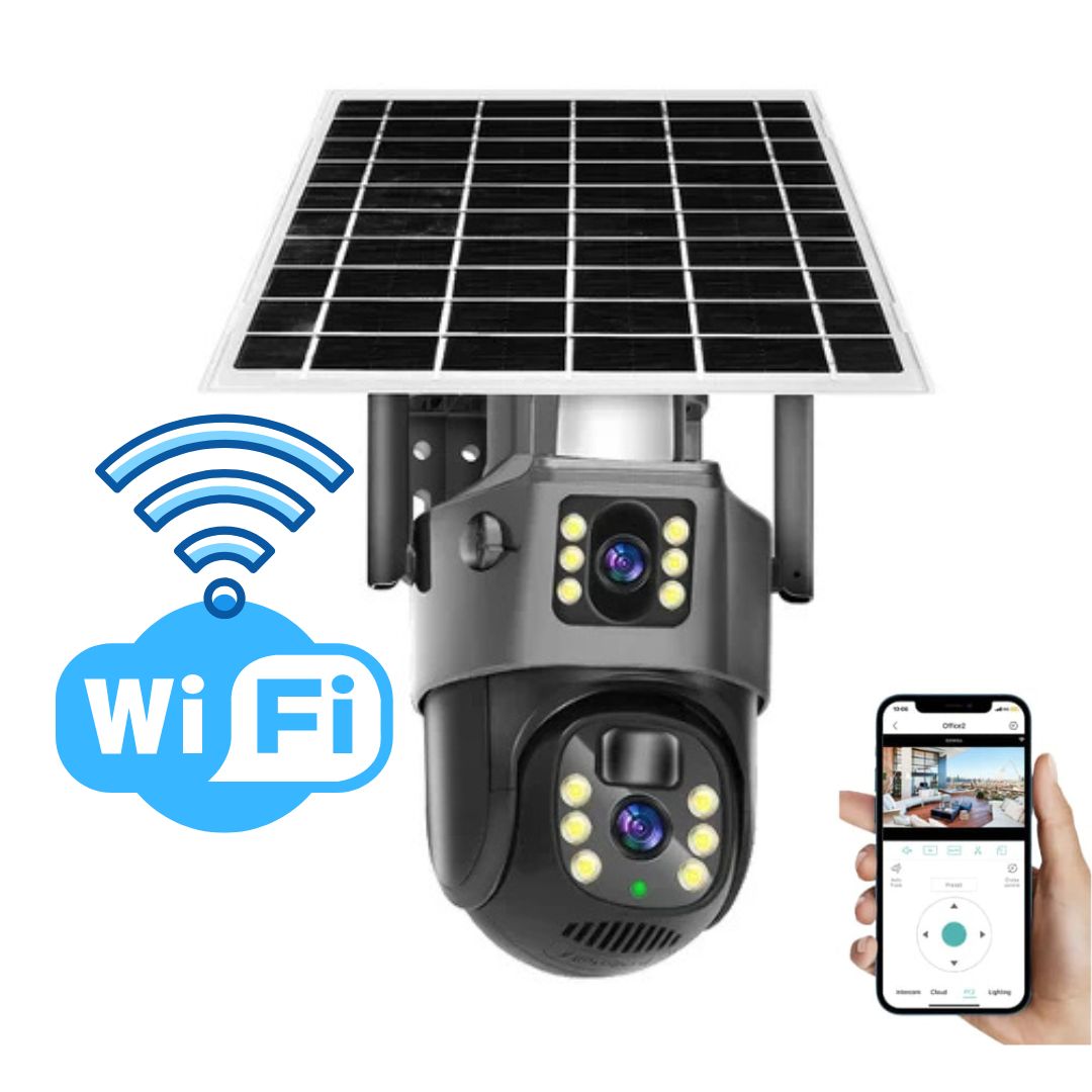 DualGuard Solar 4K – Drahtlose 4K Sicherheitskamera mit Solarpanel und 4G | Brehn