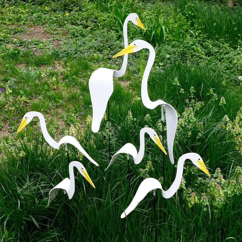 Wirbelnde Flamingo-Gartendekoration