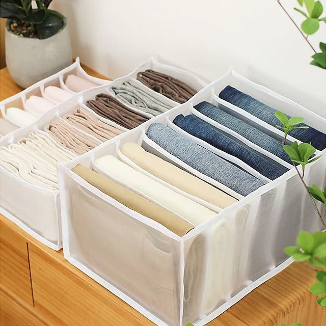 7 Gitter Kleiderschrank Kleidung Netzteiler Organizer | Brehn