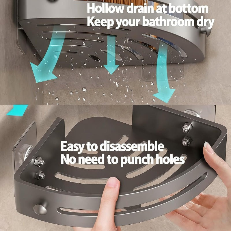 No-Drill Dreieck-Duschregal | Brehn