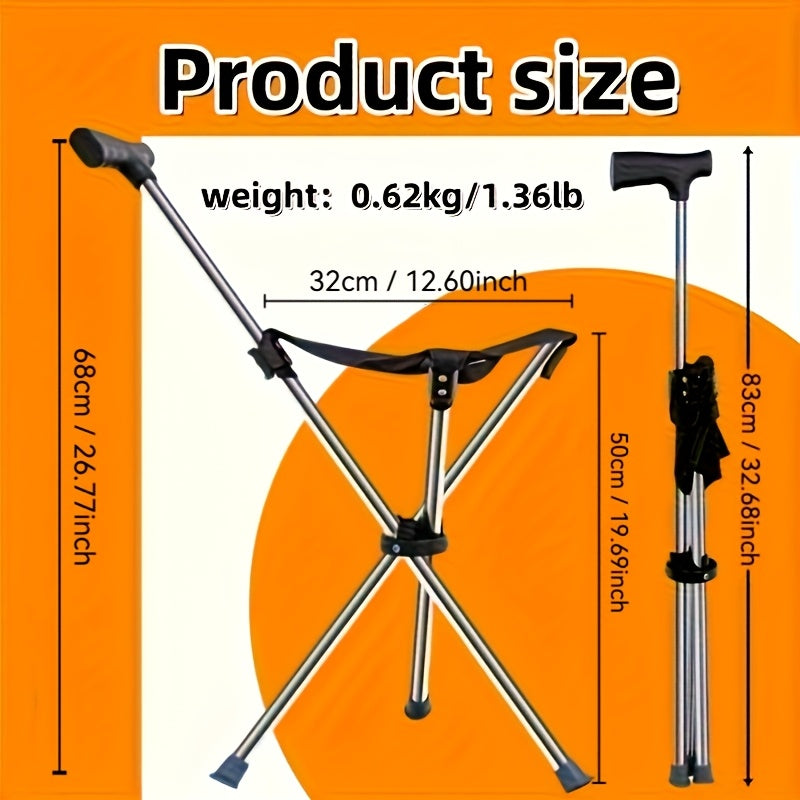 2-in-1 Gehstock mit Sitz | Brehn