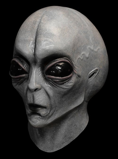 Brehn | Realistische Alien-Maske – Latex- und Silikon-Halloween-Maske für Cosplay und Partys