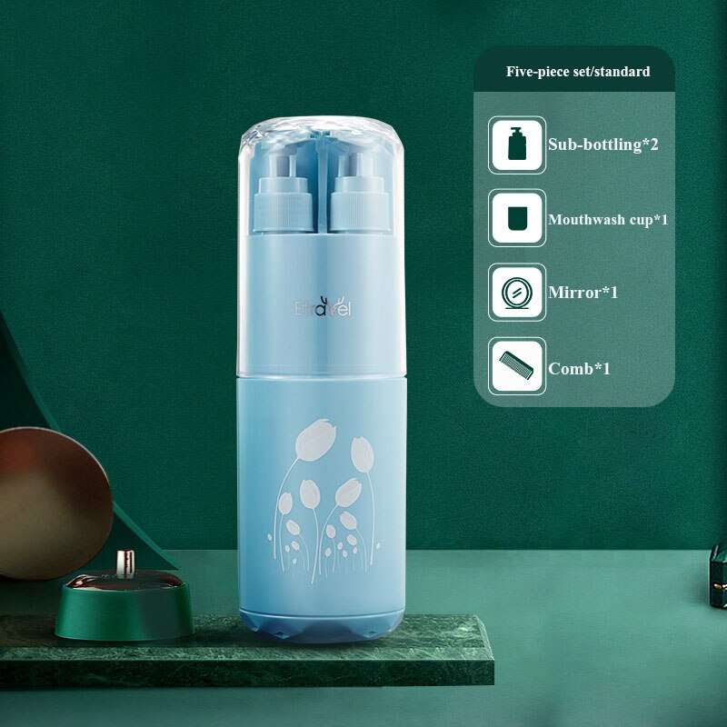 Brehn | LuxeVoyage Elite Reise-Kulturbeutel Set | 8-in-1 minimalistische Essentials für mühelose Organisation und Stil unterwegs