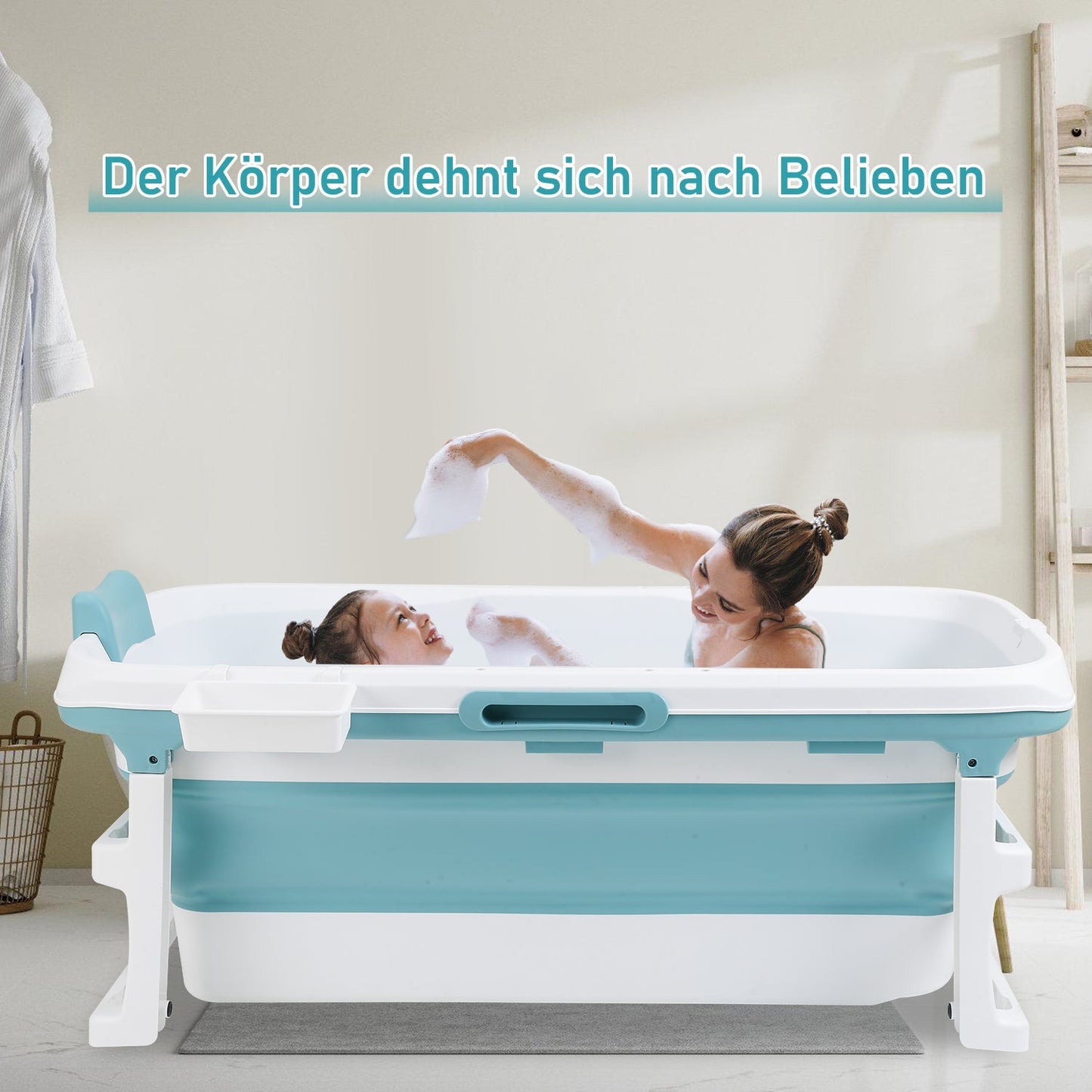 Faltbare Badewanne mit Abdeckung | Brehn
