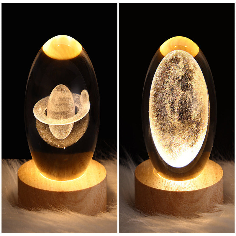 3D Galaxy Kristallkugel LED Nachtlicht | Brehn