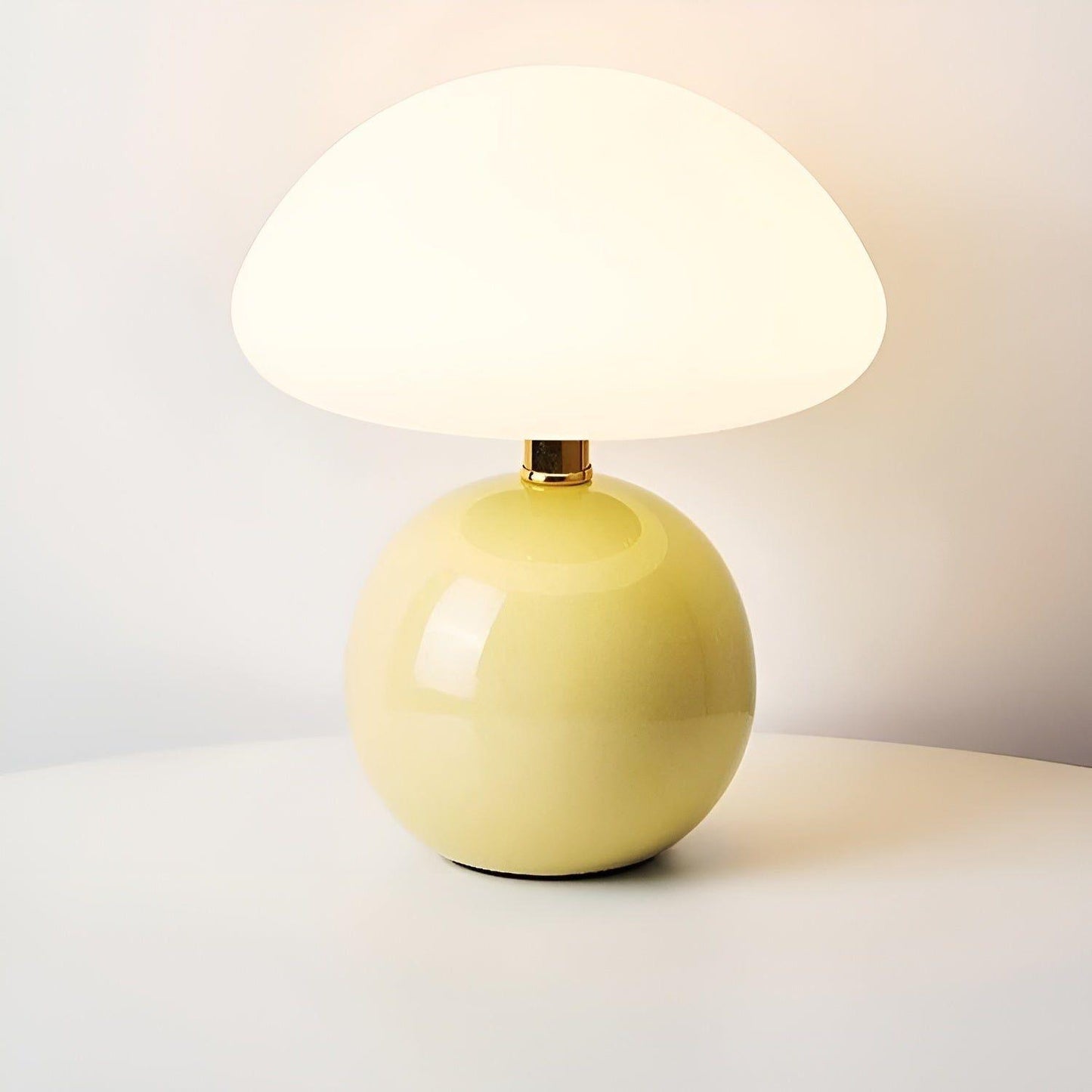 CreamyShine Lampe - Gemütliche Pilz Nachttischlampe | Brehn