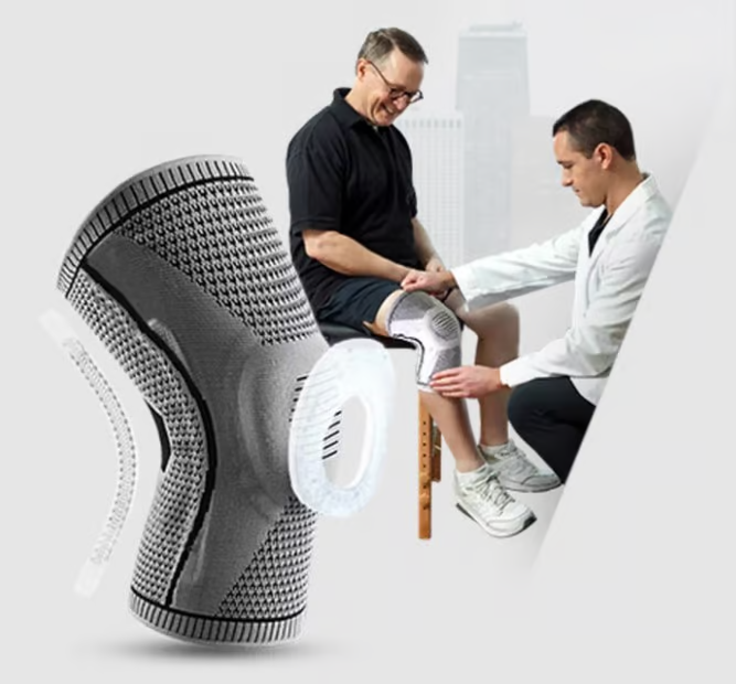 FlexiKnee Kompressionsbandage – Unterstützende Kniebandage bei Schmerzen, Schwellungen und Steifheit | Brehn