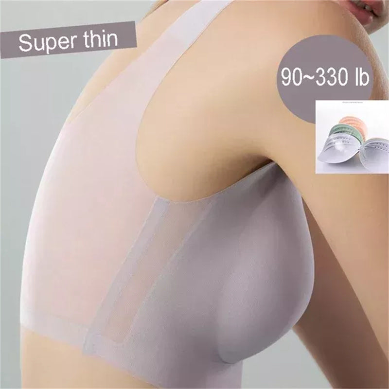 Brehn | Damen Ultra-Dünnes Plus Size Eis Seide Komfort-BH