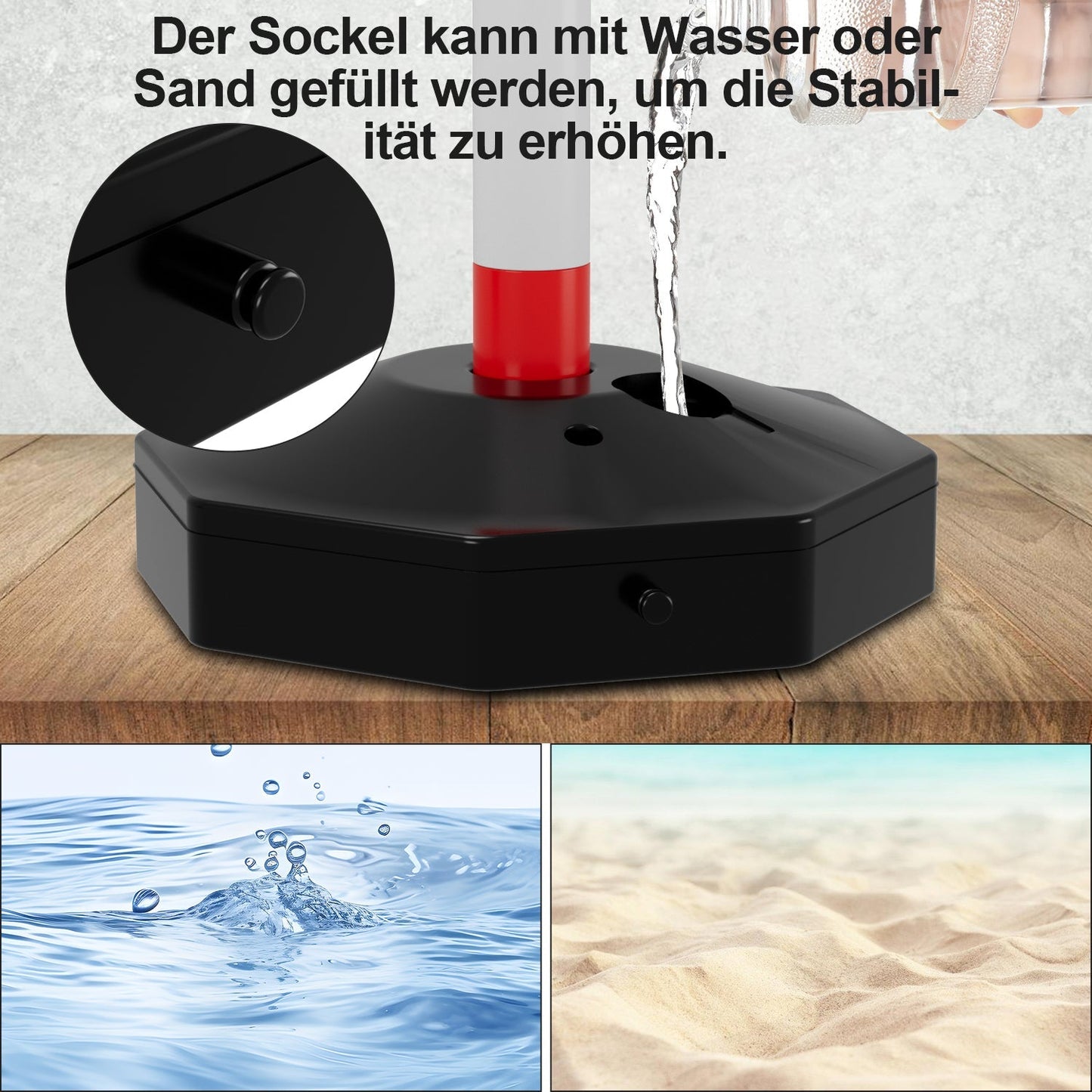 Absperrpfosten Kettenpfosten mit Kette Länge 1,4 m | Brehn