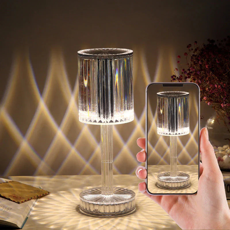 Brehn | Dimmierbare Kristall-Tischlampe mit modernem Licht - Seraphine