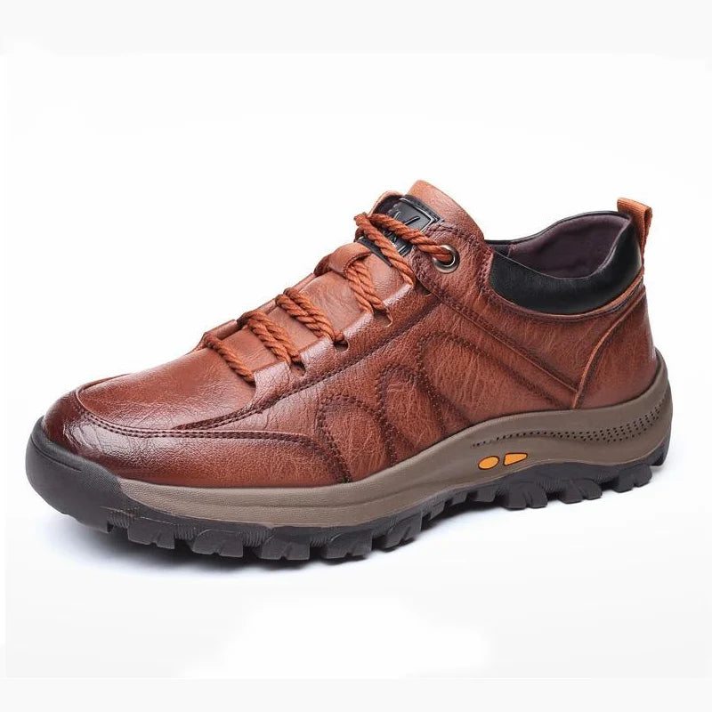 Lässige Herrenschuhe mit handgenähter Fußgewölbeunterstützung und rutschfester, atmungsaktiver Sohle