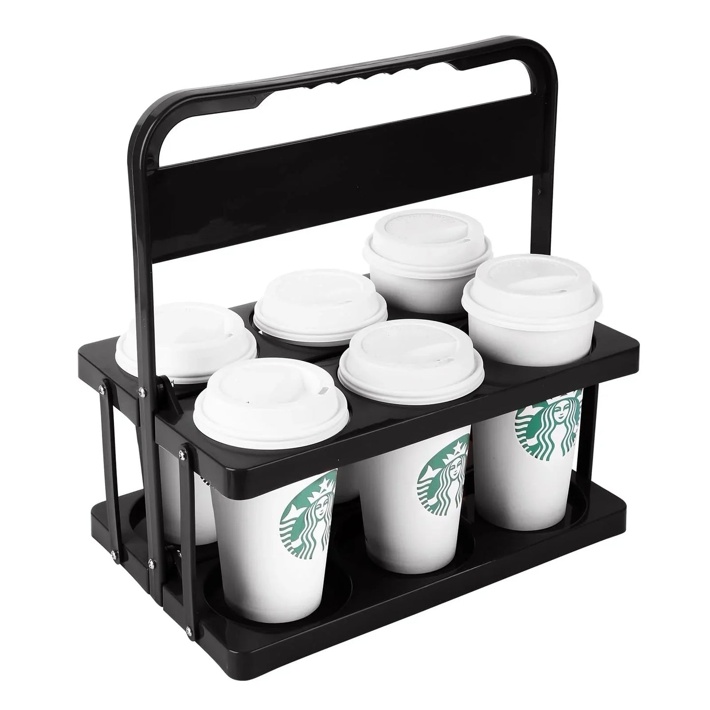 Faltbarer Getränkehalter – Tragbarer Halter für sechs Getränke mit verstärkter Unterstützung