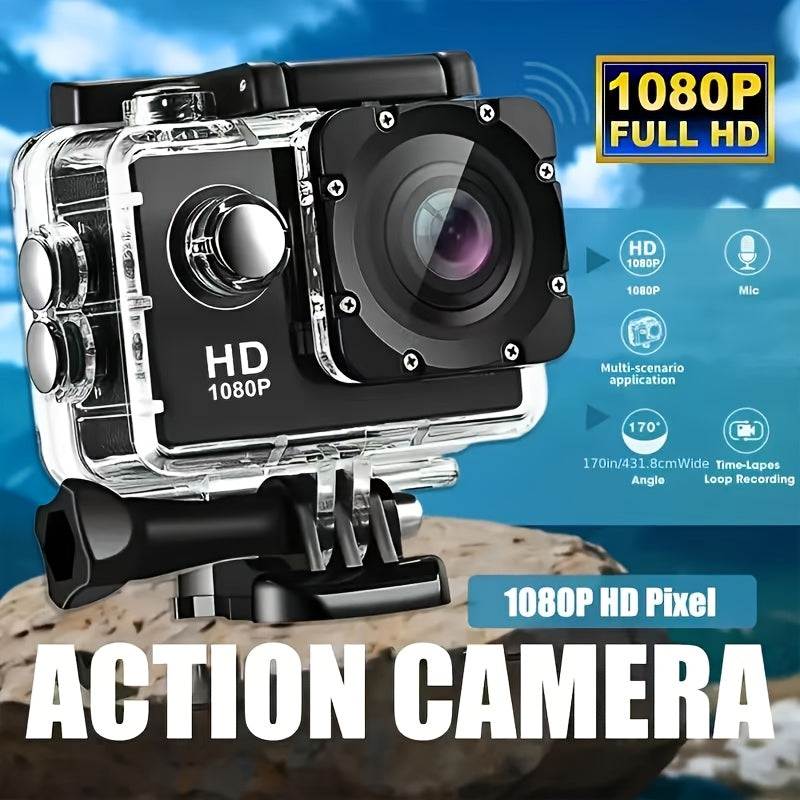 Action-Kamera mit HD-Video und Weitwinkelobjektiv