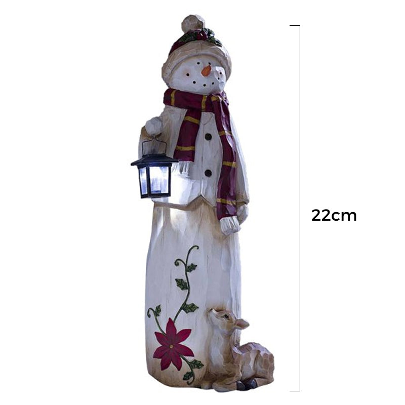 Brehn | Waldmann Schneemann mit Solarleuchte