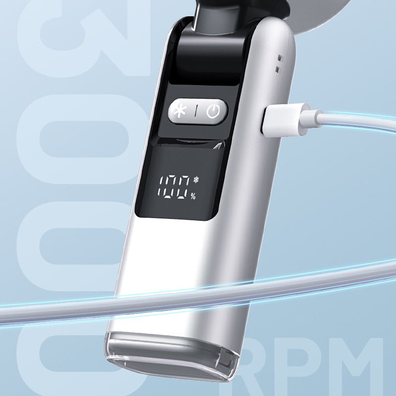 Faltender Mini Handheld Hochgeschwindigkeits-USB-wiederaufladbarer Turbo Ventilator | Brehn