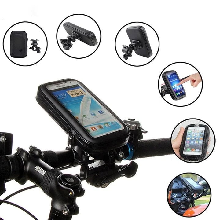 RideCharge Pro – Wasserdichter Handyhalter mit USB und 15W kabellosem Laden für Bike und E-Bike | Brehn