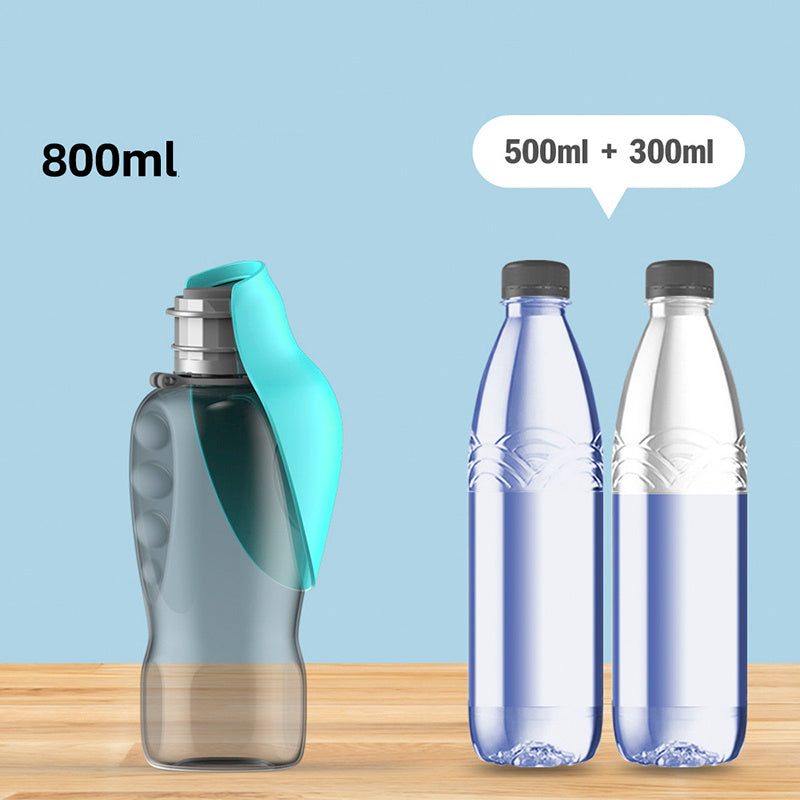 Tragbare 800 ml Hundewasserflasche. | Brehn